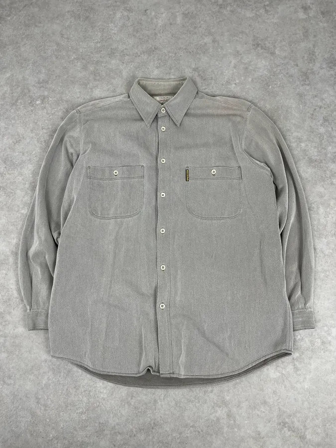 1990s Armani Khaki Grey Shirt ZBsFuiM 4