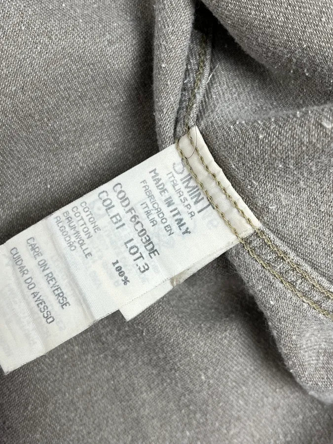 1990s Armani Khaki Grey Shirt ZBsFuiM 9