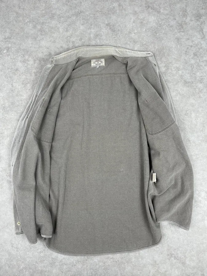 1990s Armani Khaki Grey Shirt ZBsFuiM 7
