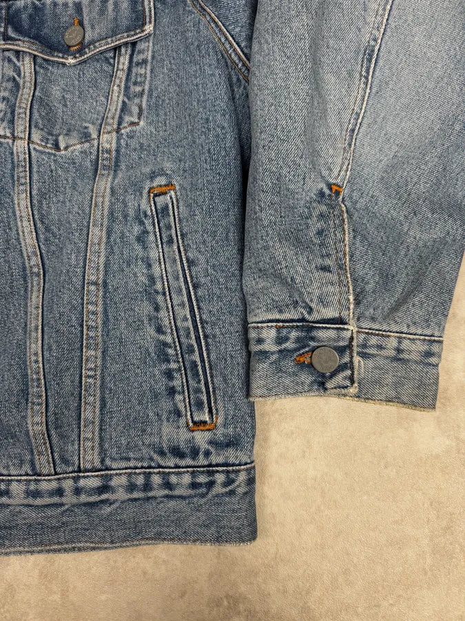 1990s Armani Light Blue Denim Jacket YgdxjSU 7