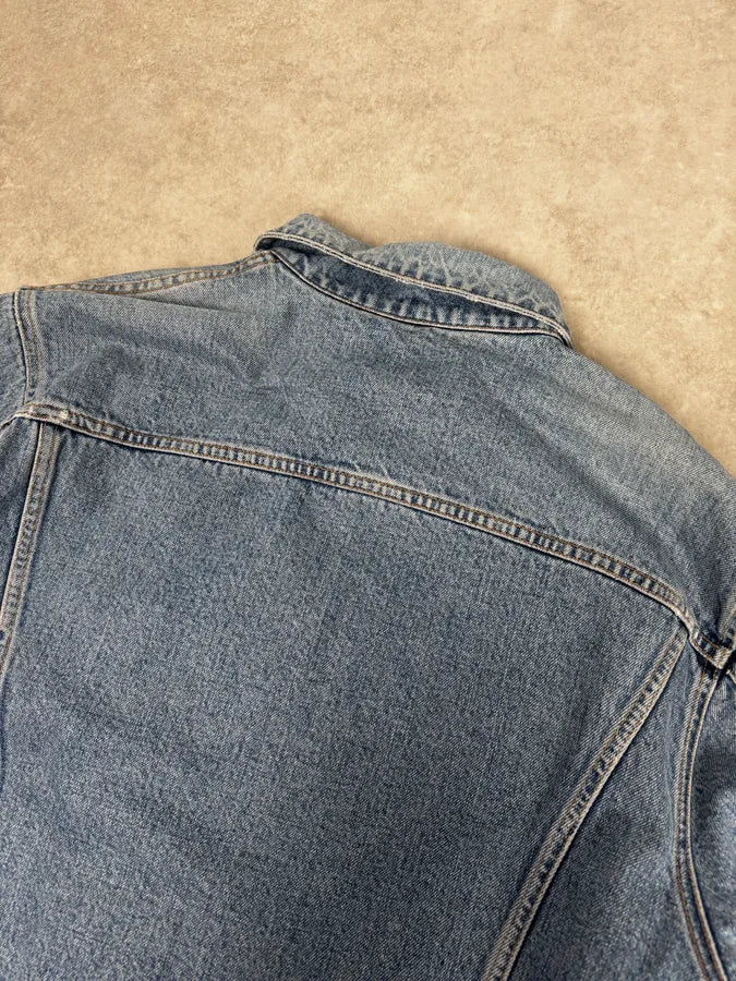 1990s Armani Light Blue Denim Jacket YgdxjSU 5