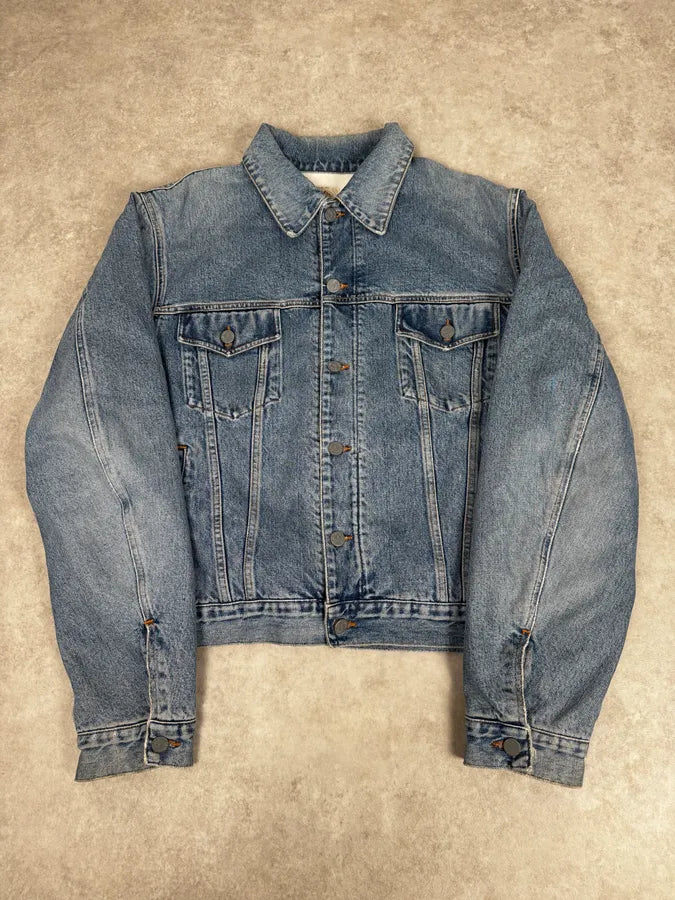 1990s Armani Light Blue Denim Jacket YgdxjSU 0