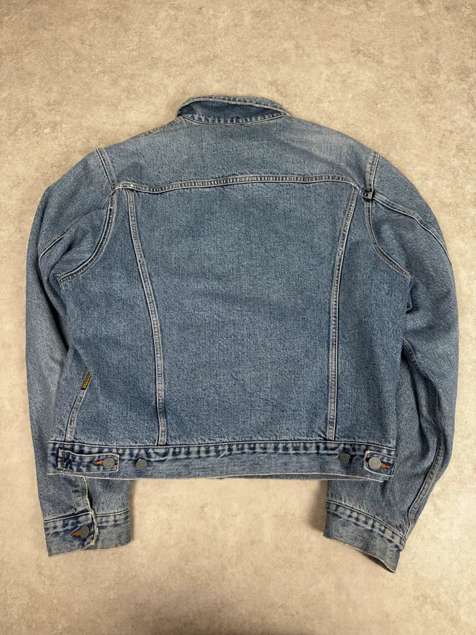 1990s Armani Light Blue Denim Jacket YgdxjSU 3