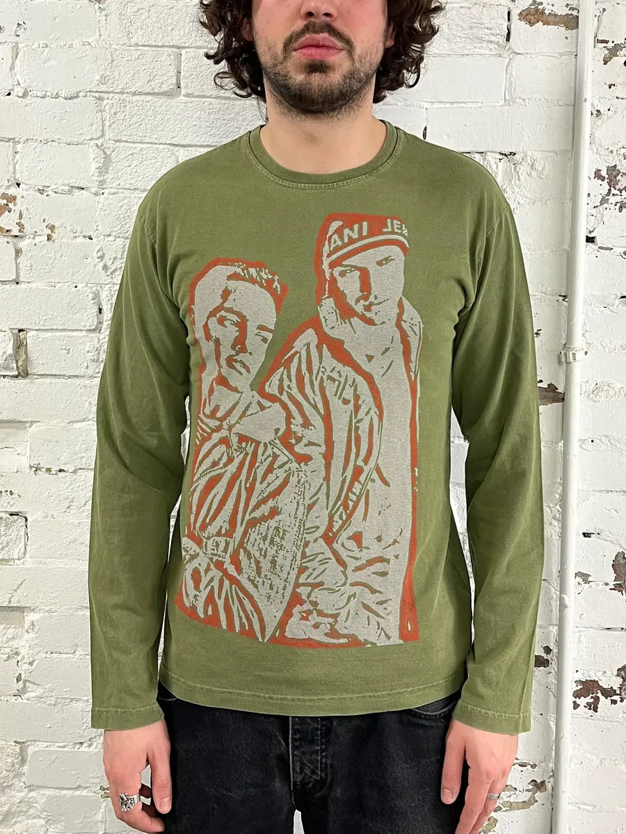 1990s Armani Olive Historical Longsleeves nFUdCyw 0