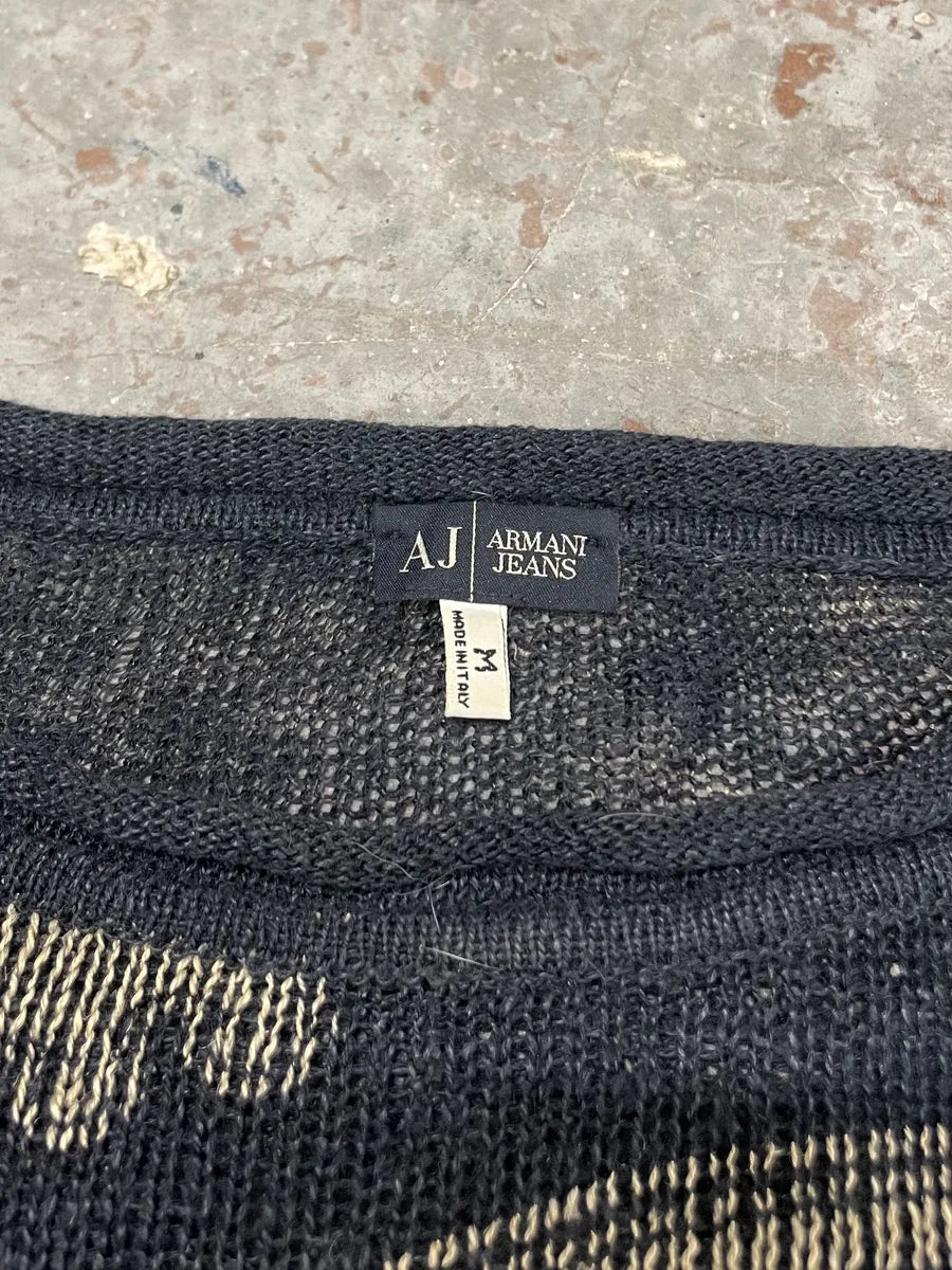 1990s Armani Psycho Modern Perception Sweater (M) 4
