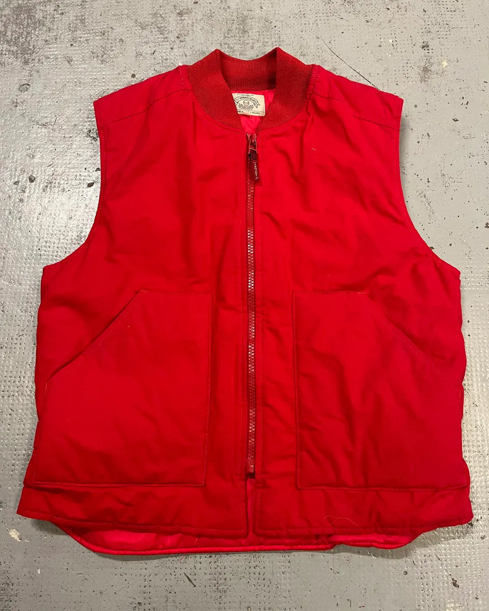 1990s Armani Red Sleeveless Vest  XHxWxhS 0