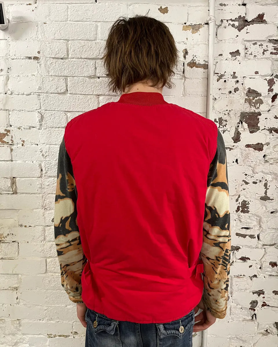 1990s Armani Red Sleeveless Vest  XHxWxhS 2
