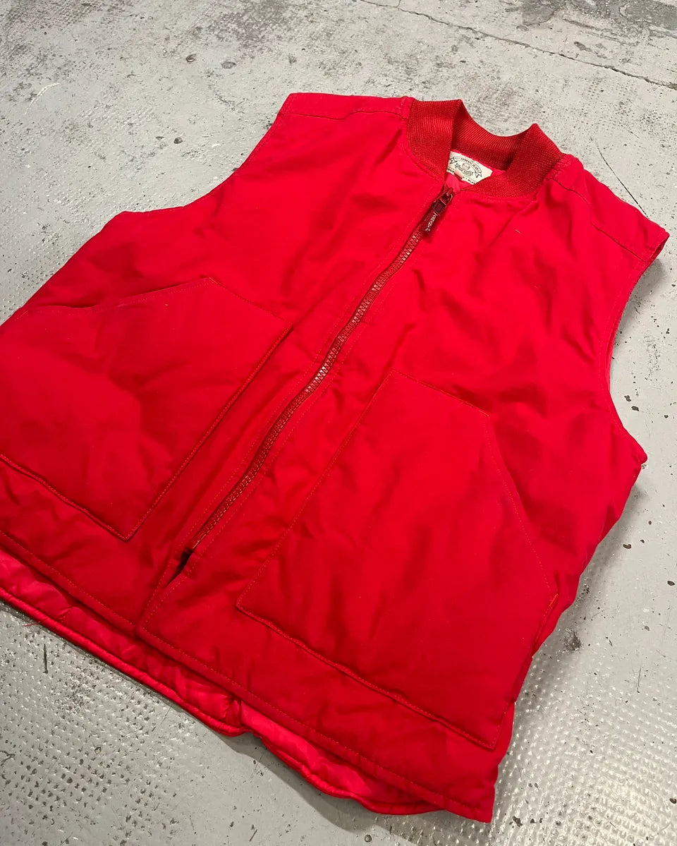1990s Armani Red Sleeveless Vest  XHxWxhS 3