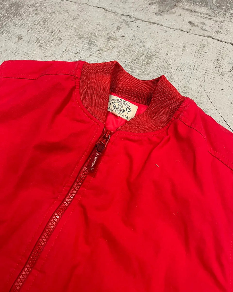 1990s Armani Red Sleeveless Vest  XHxWxhS 4