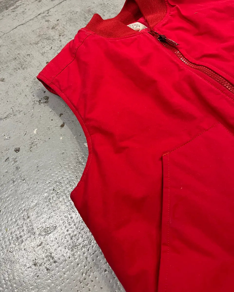 1990s Armani Red Sleeveless Vest  XHxWxhS 5