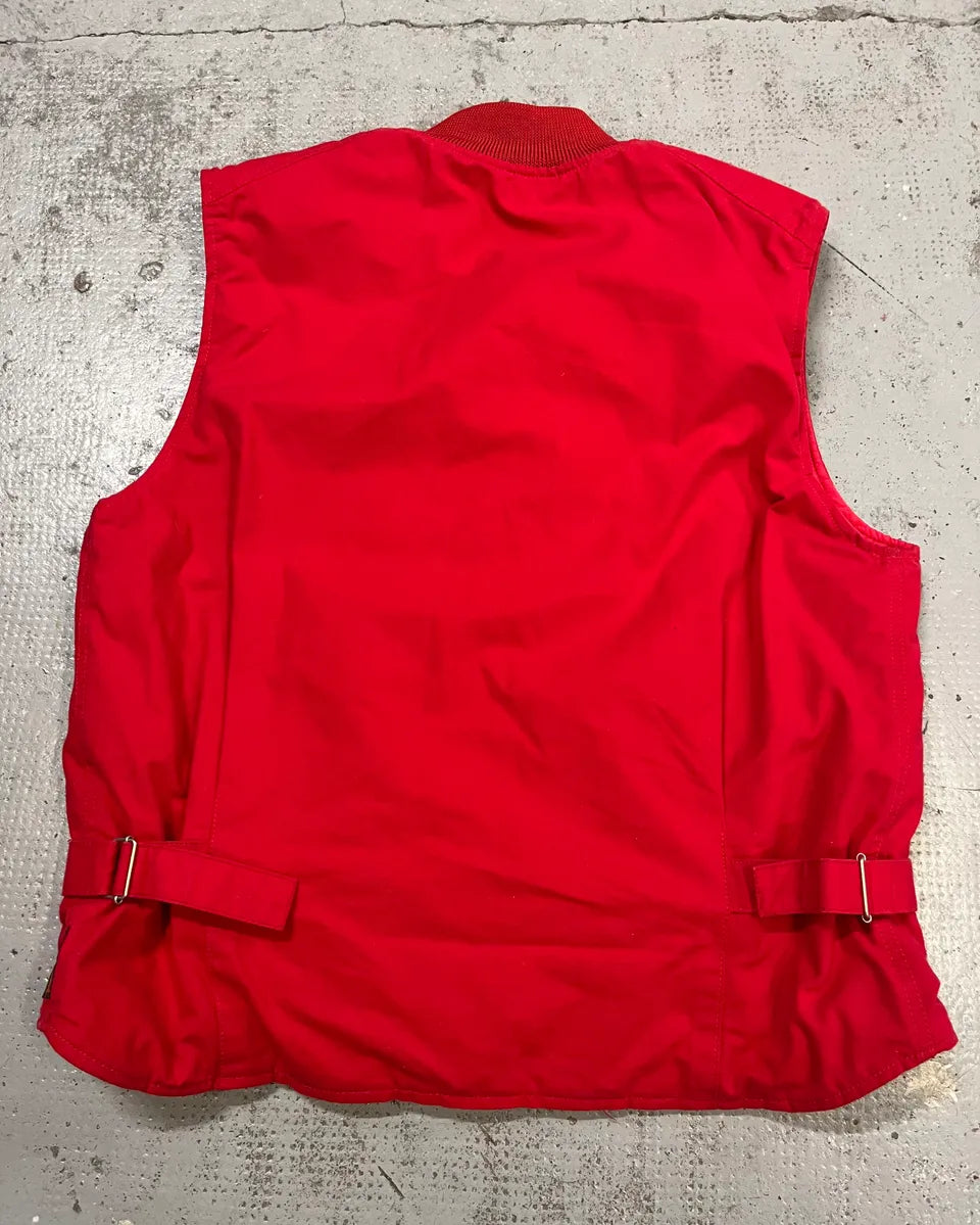1990s Armani Red Sleeveless Vest  XHxWxhS 7