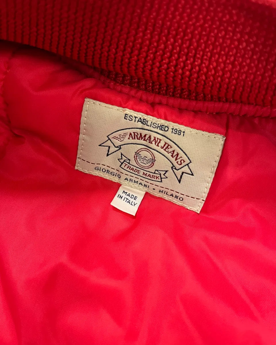 1990s Armani Red Sleeveless Vest  XHxWxhS 8