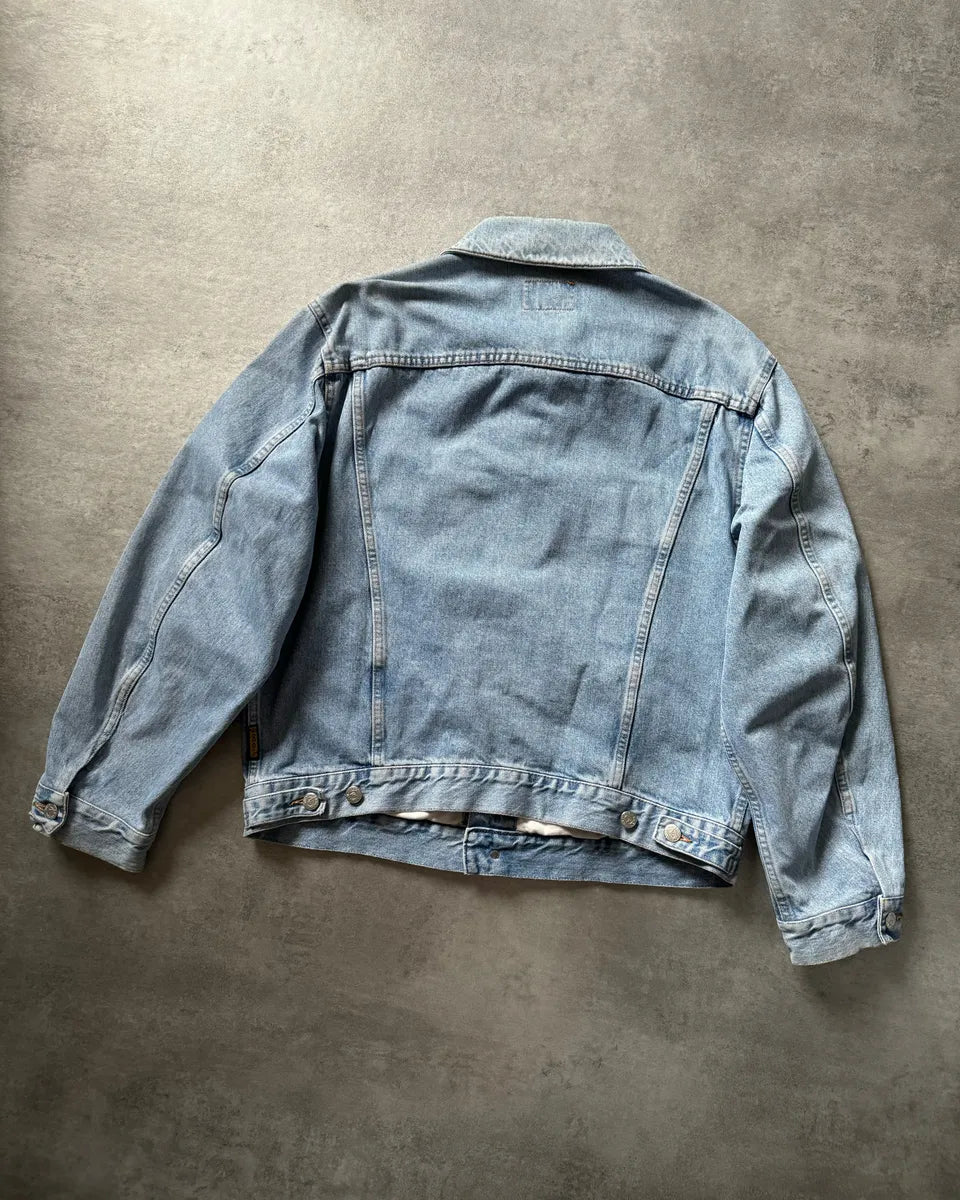 1990s Armani Relaxed Denim Worker Jacket DGaoZKA 4