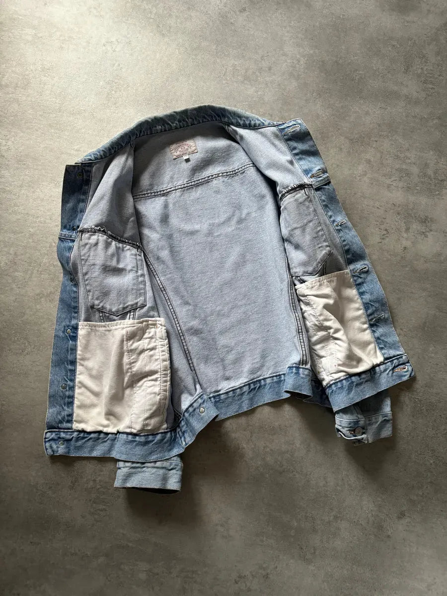 1990s Armani Relaxed Denim Worker Jacket DGaoZKA 6