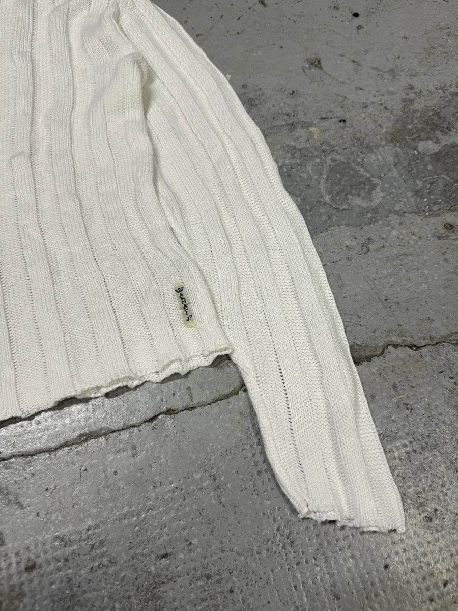 1990s Armani White V Neck Sweater tEbvzTI 6