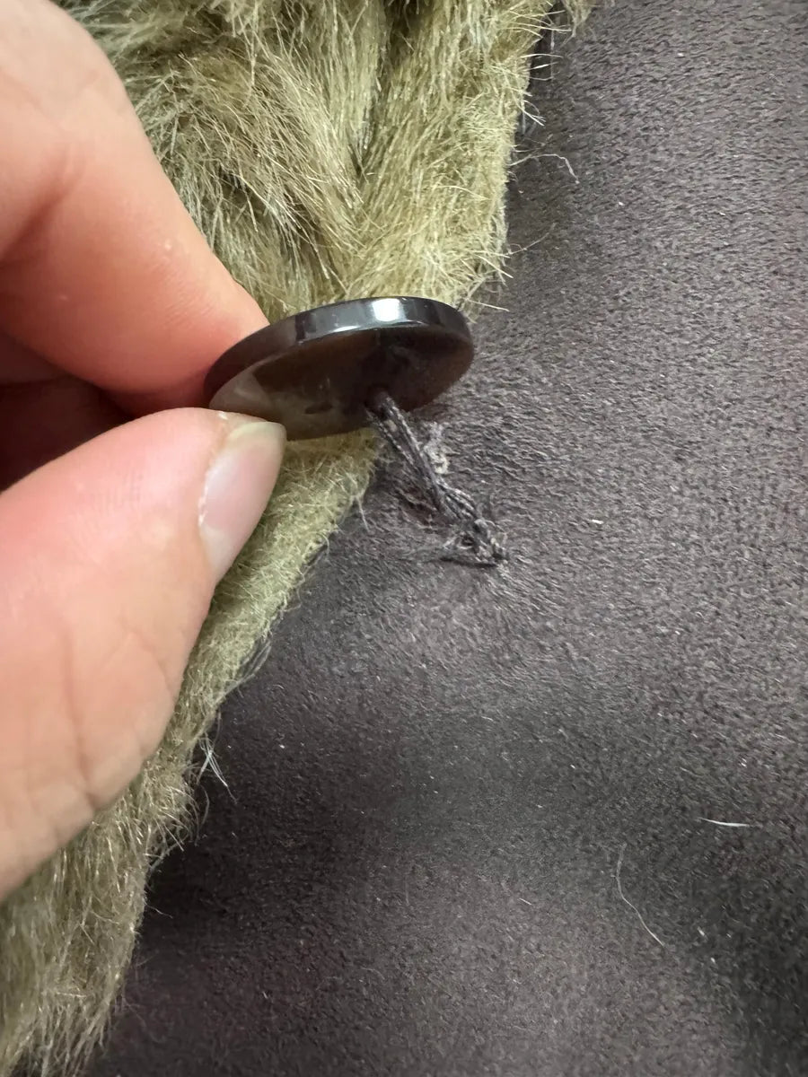 1990s Balmain Faux Fur Brown Reversible Jacket mZLDHLU 7