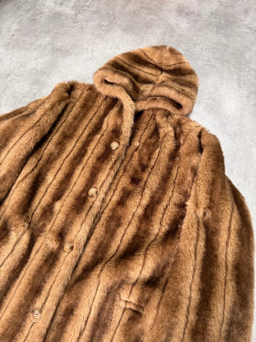 1990s Balmain Faux Fur Reversible Jacket KWAgnRt 1