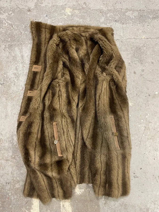 1990s Balmain Faux Fur Reversible Jacket RvydieS 8