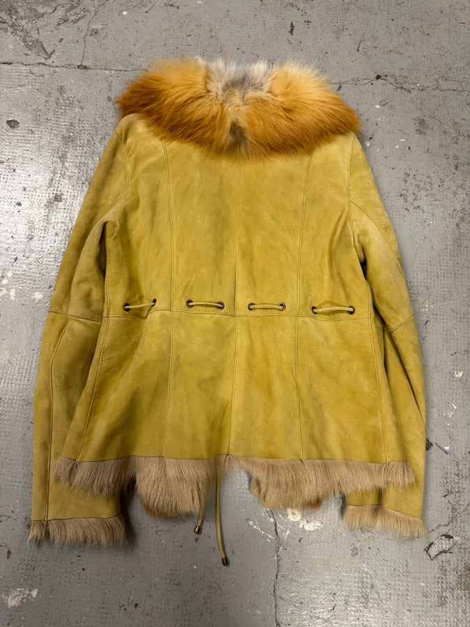 1990s Balmain Goat Fur Leather  Jacket (M) 5