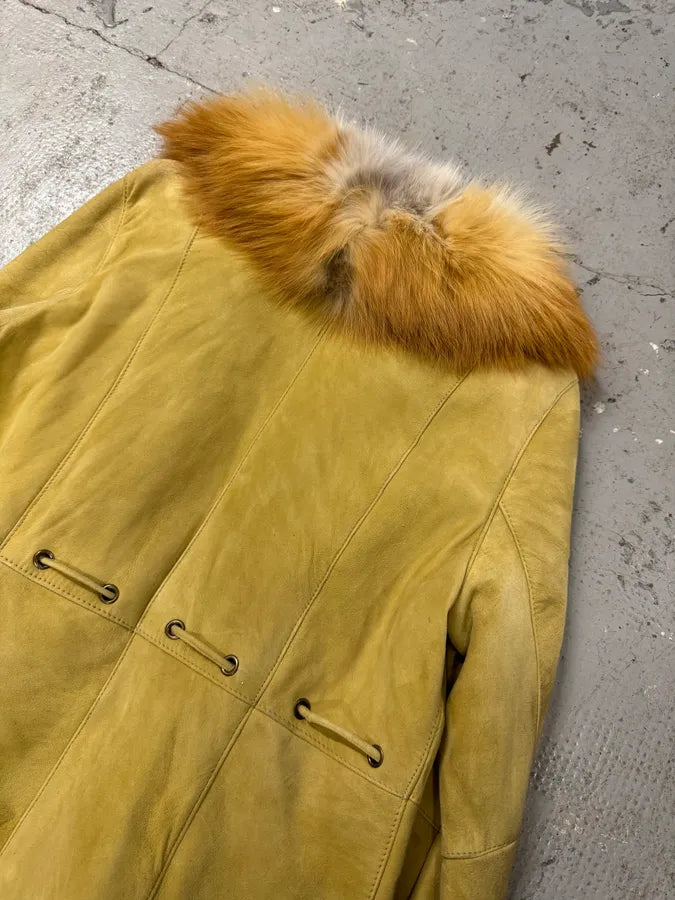 1990s Balmain Goat Fur Leather  Jacket (M) 6