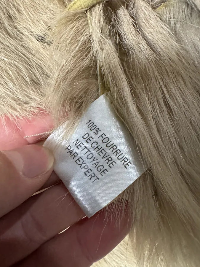 1990s Balmain Goat Fur Leather  Jacket (M) 8