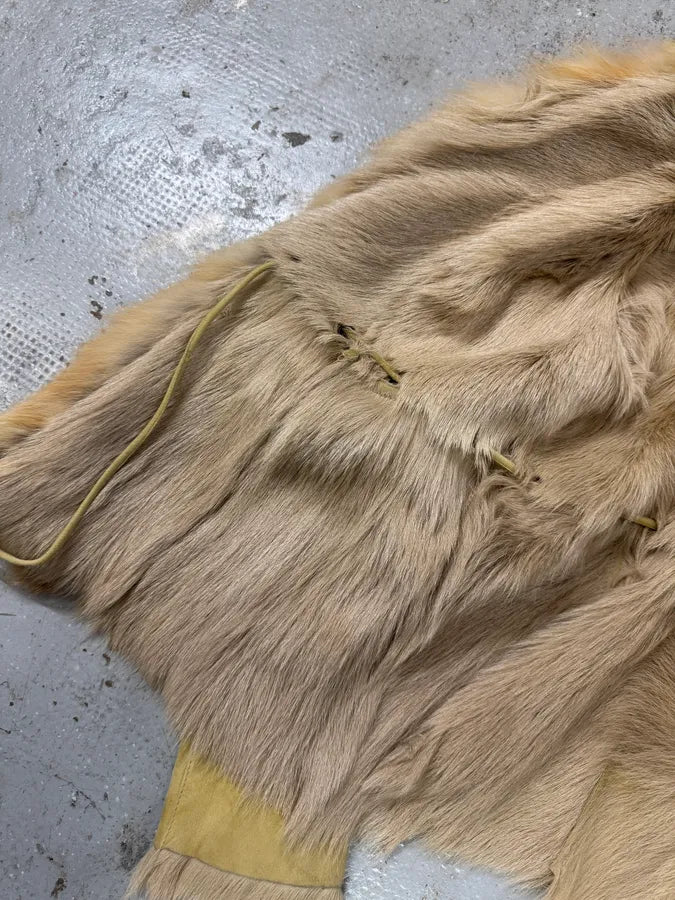 1990s Balmain Goat Fur Leather  Jacket (M) 9