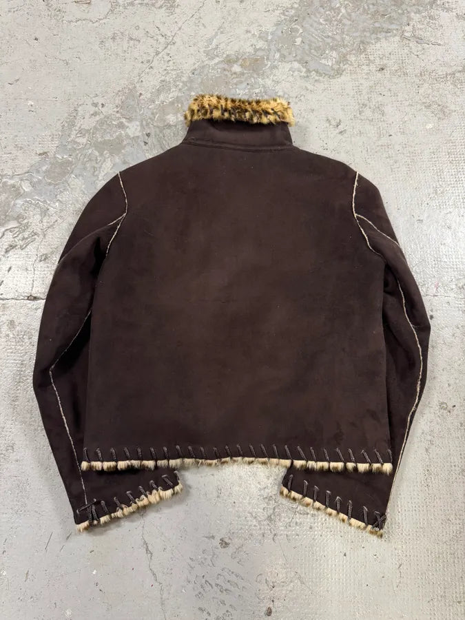 1990s Balmain Reversible Leopard Faux Fur Jacket oKWTIss 4