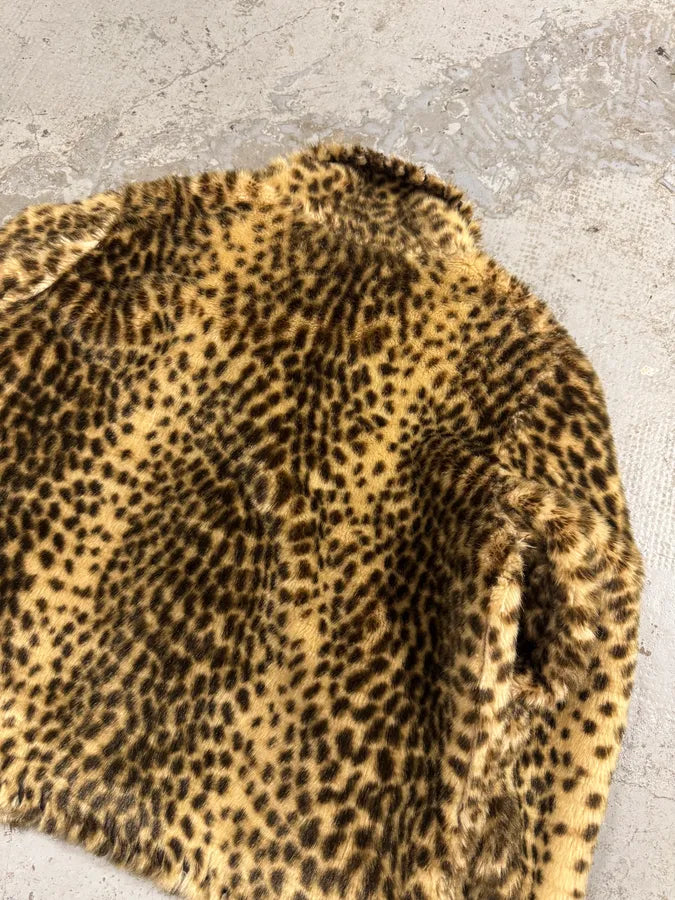 1990s Balmain Reversible Leopard Faux Fur Jacket oKWTIss 6
