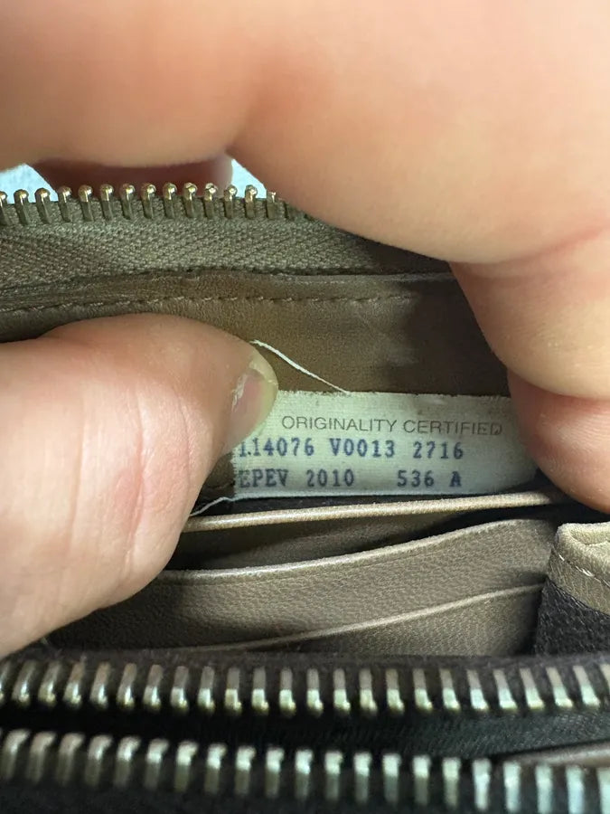1990s Bottega Veneta Intrecciato Brown Woven Leather Wallet WoypHjR 5