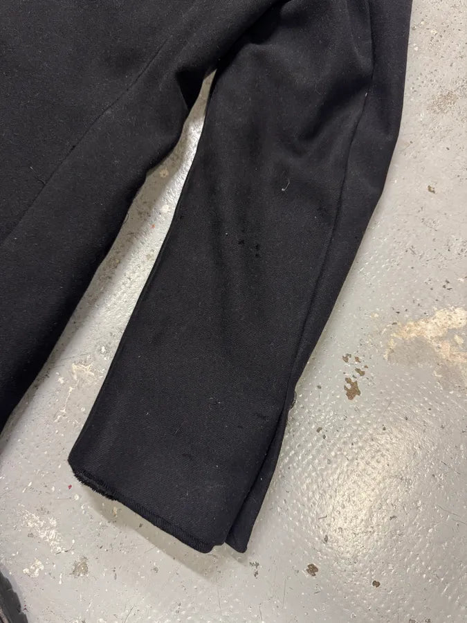 1990s Burberry Black Shearling Long Coat LiWXevT 7