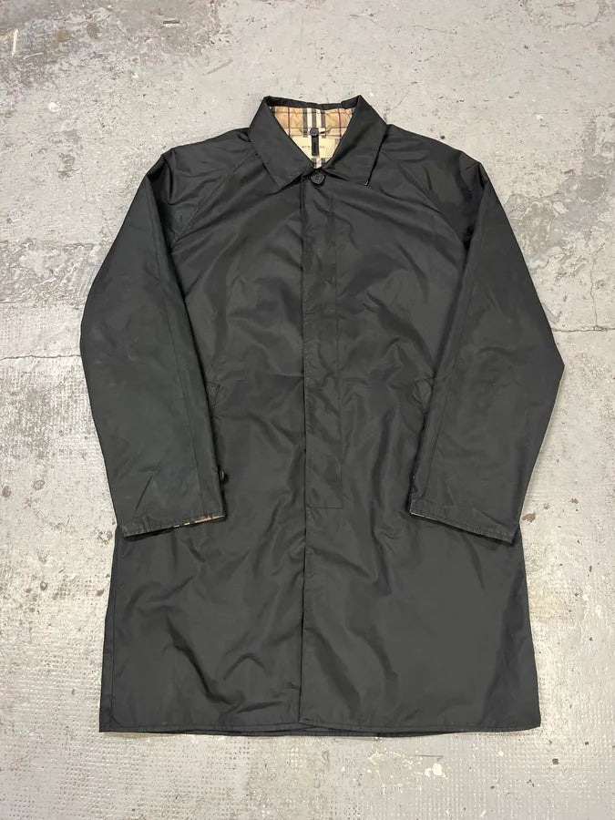 1990s Burberry Black UK Trench Jacket WJyNBCe 0
