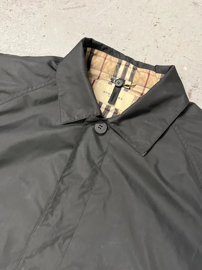 1990s Burberry Black UK Trench Jacket WJyNBCe 3