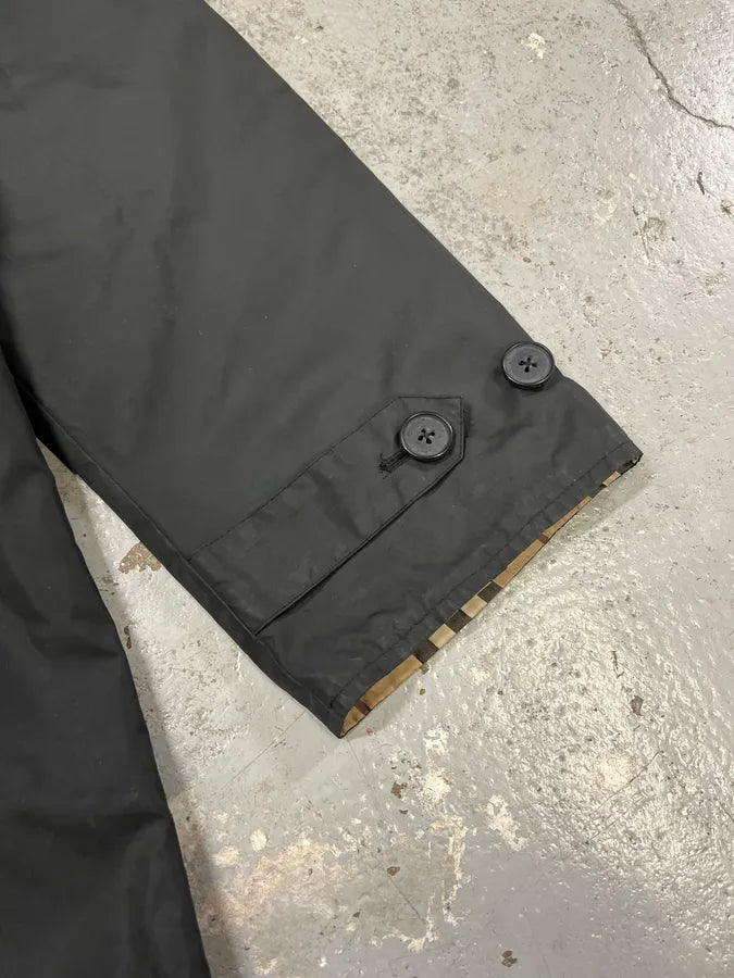 1990s Burberry Black UK Trench Jacket WJyNBCe 4