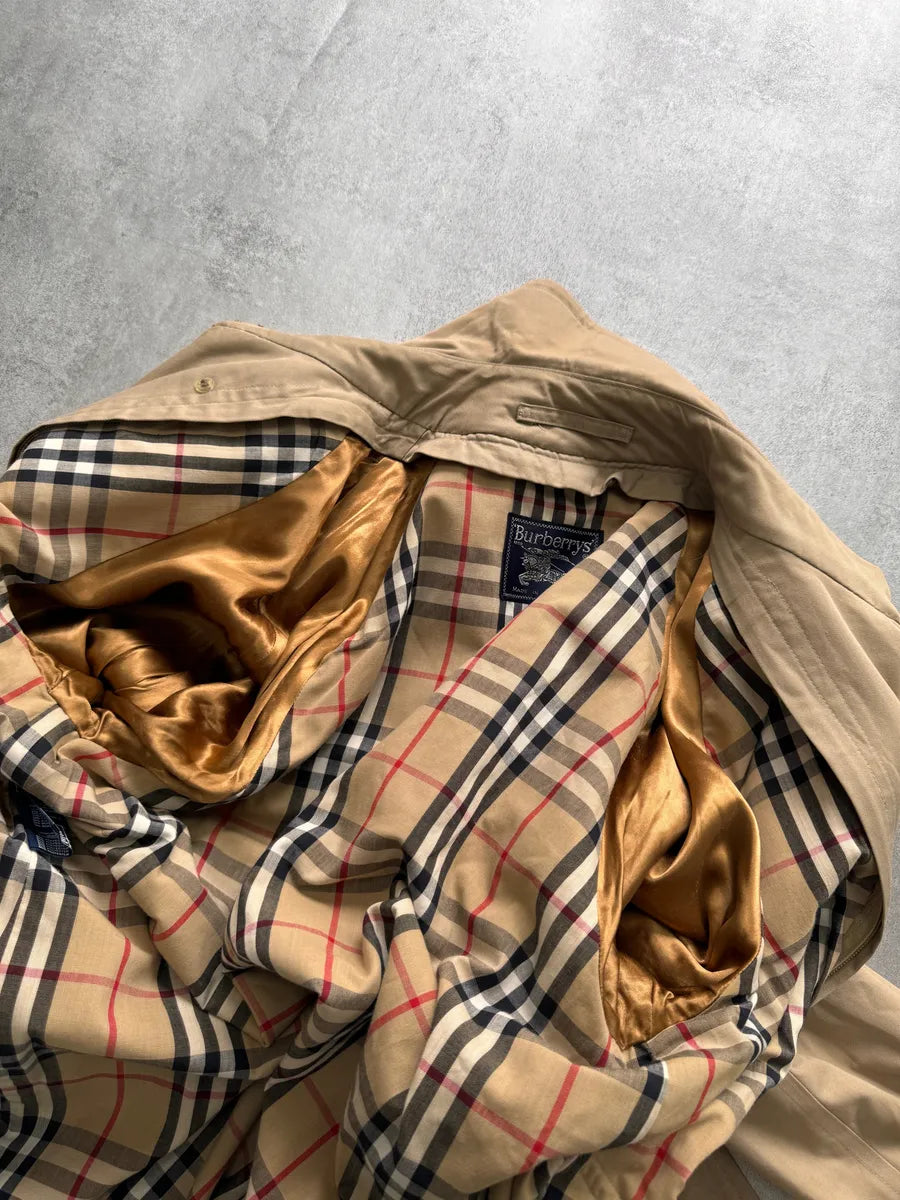 1990s Burberrys English Beige Trench Coat cmnHlJn 3