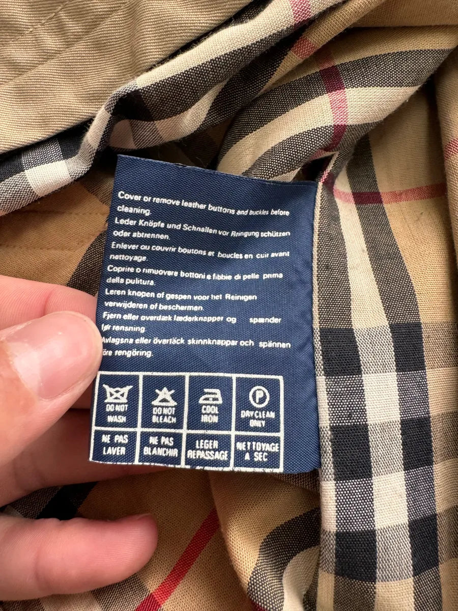 1990s Burberrys English Beige Trench Coat cmnHlJn 9