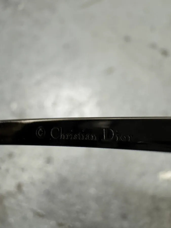 1990s Christian Dior Black Aviator Sunglasses PWZOiXO 8