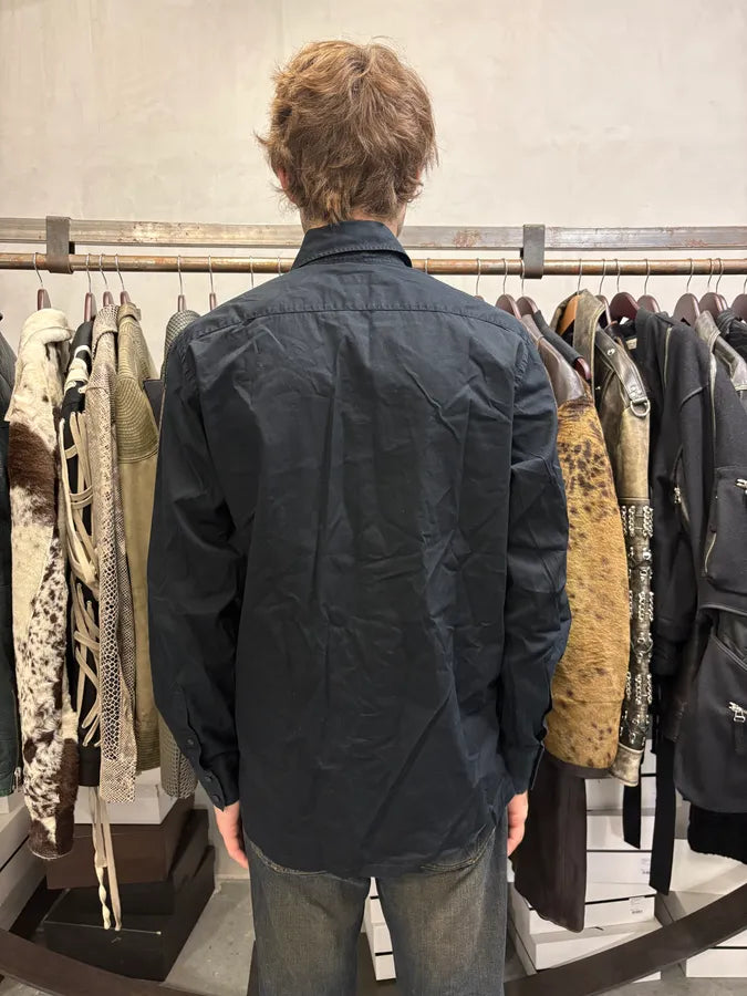 1990s Christian Lacroix Black Royal Embroidered Shirt cfZecDy 3