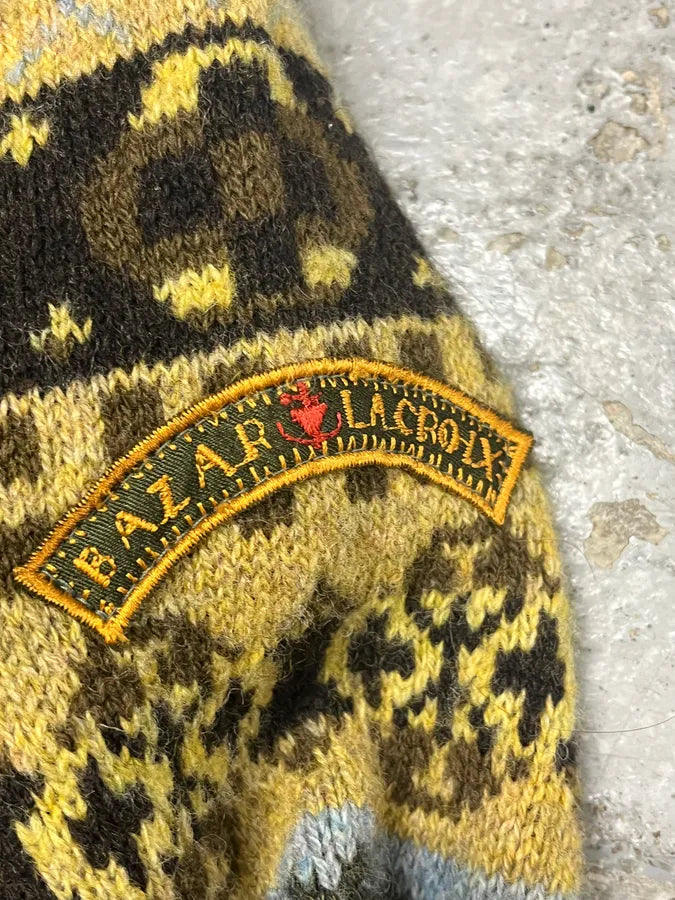 1990s Christian Lacroix Contemporary Multicolor Abstract Zip-up Sweater jAHmcXE 8