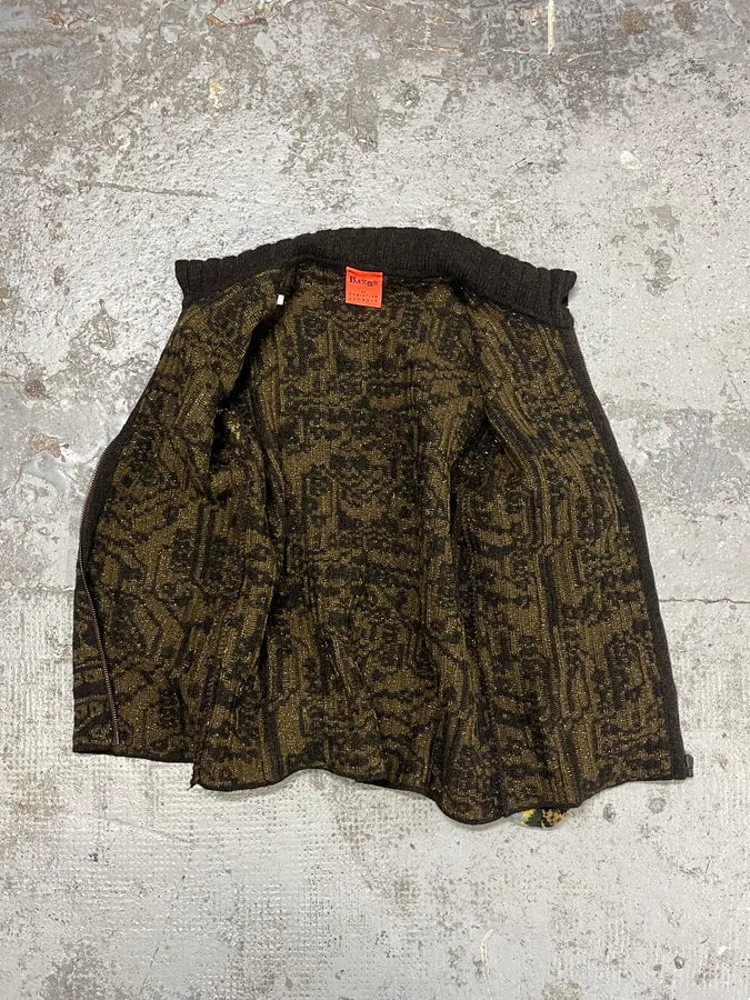 1990s Christian Lacroix Contemporary Multicolor Abstract Zip-up Sweater jAHmcXE 7