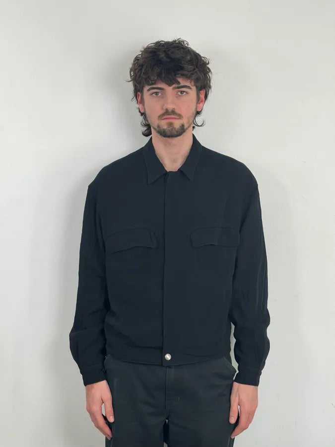 1990s Claude Montana Black Buttoned Jacket VhvBLgc 1