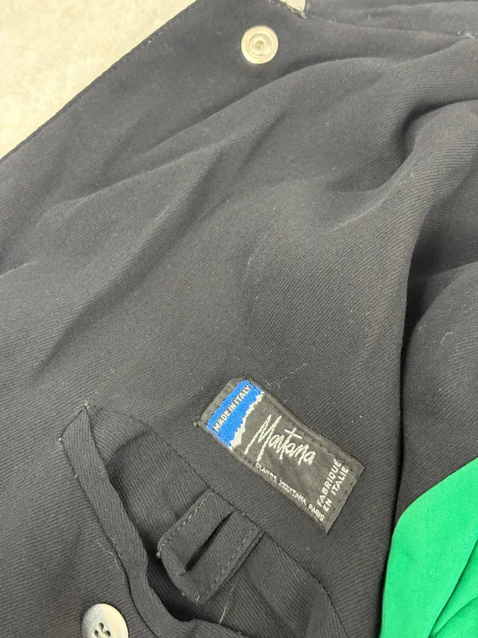 1990s Claude Montana Black Buttoned Jacket VhvBLgc 7