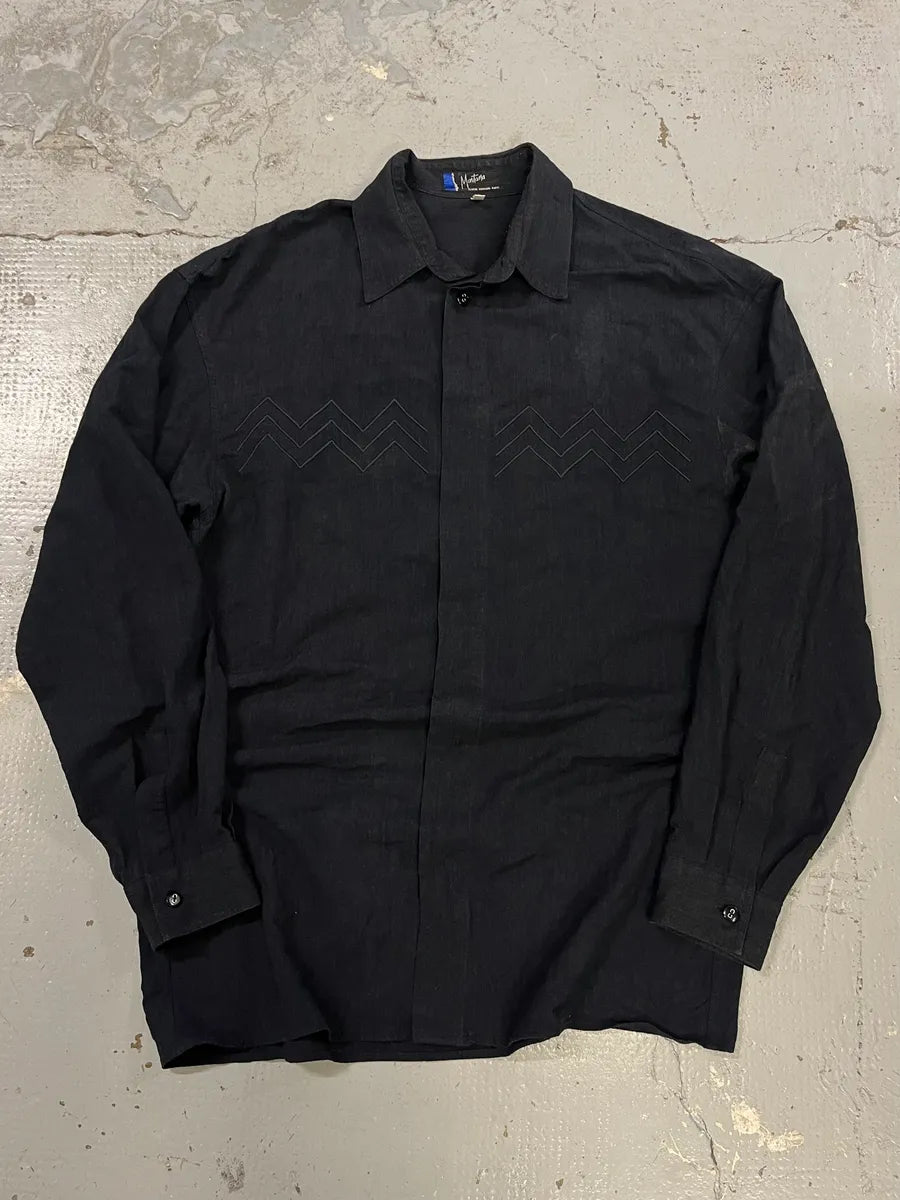 1990s Claude Montana Black Western Shirt dCmbudV 3