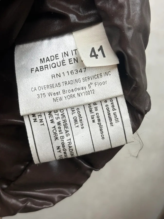 Moncler Brown Puffer High Leather Boots mMFgJJX 9