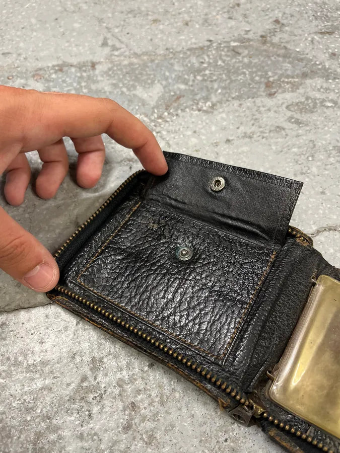 1990s Comme des Garçons Brown Eroded Wallet (OS) ivNTjfs 4