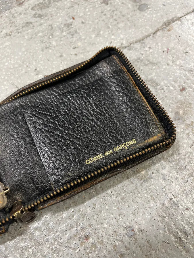 1990s Comme des Garçons Brown Eroded Wallet (OS) ivNTjfs 5