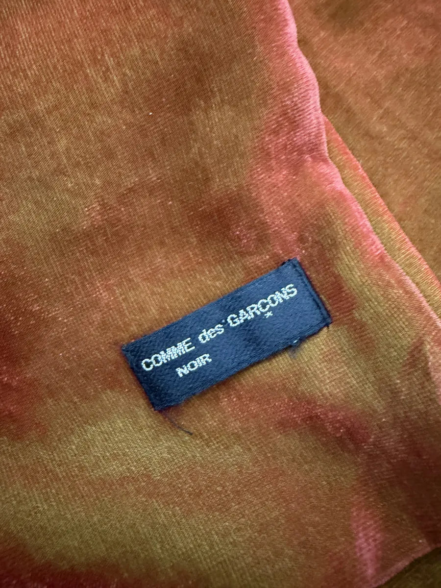1990s Comme des Garçons Dark Orange Velvet Scarf fmpAxzv 2