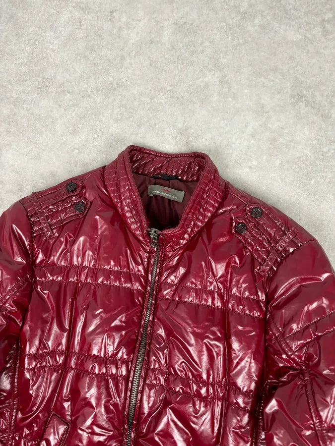 Daniele Alessandrini Bordeaux Nylon Quilted Jacket PVqGzzi 3