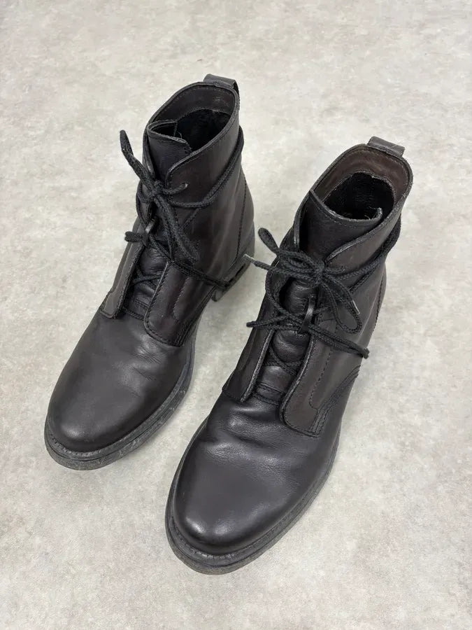 1990s Dirk Bikkembergs B-Laced Brown Combat Boots DDkfhXC 2
