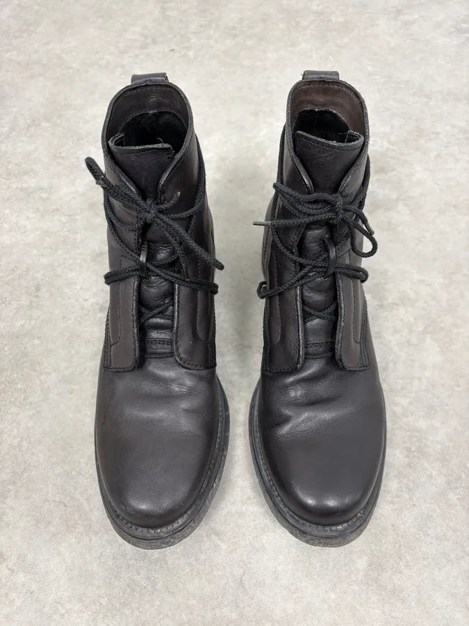 1990s Dirk Bikkembergs B-Laced Brown Combat Boots DDkfhXC 1