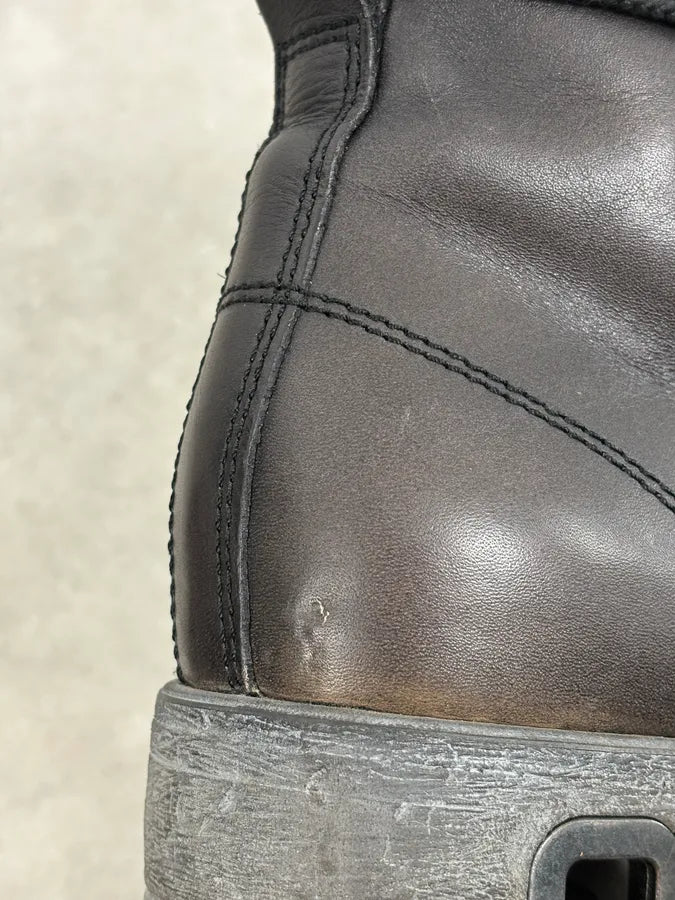 1990s Dirk Bikkembergs B-Laced Brown Combat Boots DDkfhXC 8